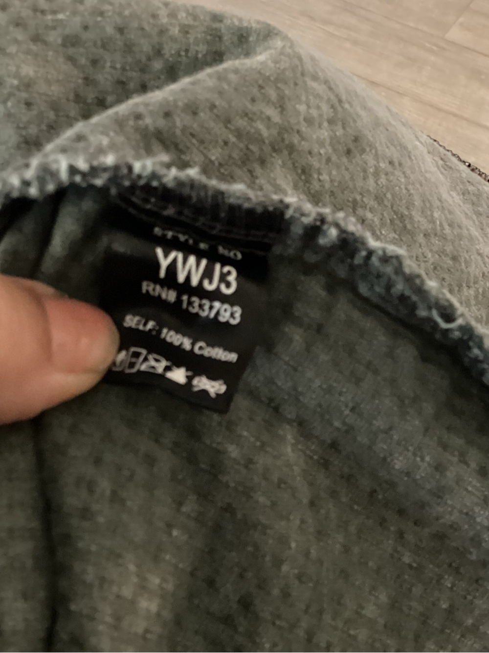 POL Washed Gray Corduroy Shirt Jacket with Patchwork - Picture 5 of 8
